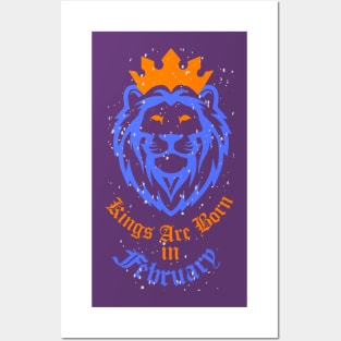 Vintage Kings Birthday in February Essential Gift T-Shirt Posters and Art